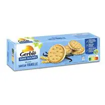 Gerblé, Biscuits fourrés vanille sans sucres ajoutés