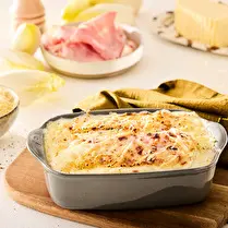 Cuisiné dans nos ateliers, Gratin d'endives au jambon