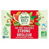 Jardin bio étic, Thé vert brûleur BIO 20 sachets