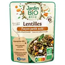 Jardin bio étic, Lentilles façon petit salé BIO
