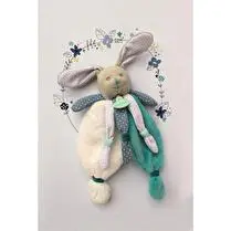 Baby nat', Doudou lapin poupi bleu