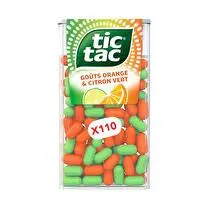 Tic tac, Pastilles citron vert et orange x 110