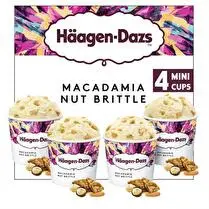 Häagen dazs, Mini pot macadamia nut brittle x4