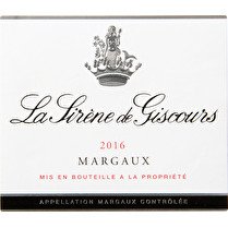 LA SIRÈNE DE GISCOURS Margaux AOP Second vin du Château Giscours, 3ème Grand Cru Classé en 1855 13%