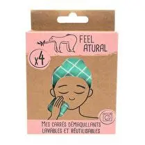 Feel natural, Carrés démaquillants x4