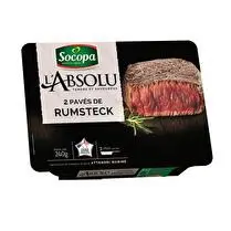 Socopa, Pavé de boeuf  rumsteck nature  X 2