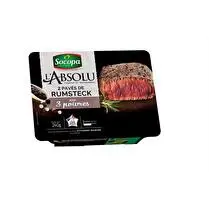 Socopa, Pave de boeuf rumsteck mariné aux 3 poivres  X 2