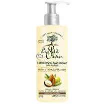 Le petit olivier, Crème de soin sans rincage huile d'olive karité argan