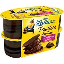La laitière, Feuilleté de mousse au chocolat noir