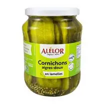 Alelor, Cornichons aigres-doux en lamelles