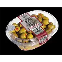 Tropic apéro, Olives vertes dénoyautées du Maroc au piment d'Espelette