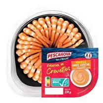 Pescanova, Eventail de crevettes sauce cocktail