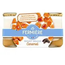 La fermière, Yaourt bicouche caramel beurre salé