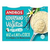 Andros, Riz au lait coco