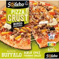 Sodebo, Pizza Crust recette buffalo boeuf épicé poivrons grillés
