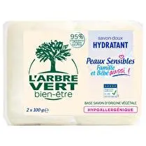 L'arbre vert bien-être, Savon peaux sensibles x2