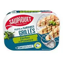 Saupiquet, Filets de sardines grillés sans arêtes herbes de Provence
