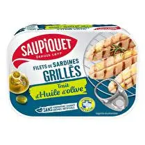 Saupiquet, Filets de sardines grillés sans arêtes trait huile olive