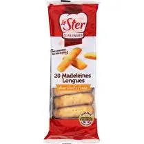 Le ster, Madeleines longues natures x20