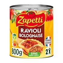 Zapetti, Ravioli sauce bolognaise riche en boeuf