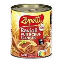 Zapetti, Ravioli pur boeuf français