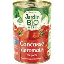 Jardin bio étic, Concassé de tomate à la purée