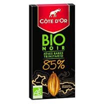 CÔTE D'OR Tablette chocolat noir BIO 85 %