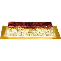 Pierre Schmidt, Aspic bûchette 130g Cabillaud tomates, asperges jambon ou poulet légumes