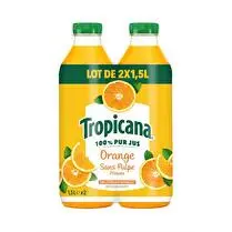 Tropicana, Jus d'orange sans pulpe