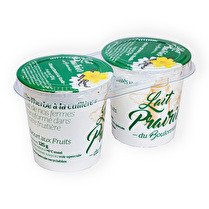 LAIT PRAIRIES DU BOULONNAIS Duo yaourt vanille