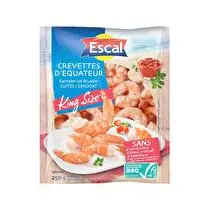 Escal, Crevettes d'Equateur asc decortiquées cuites king size