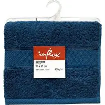 Influx, Serviette 50x90, 450 gr/m², coloris bleu canard