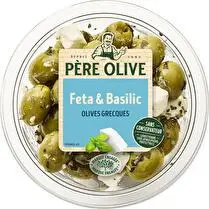 Père olive, Olives Feta et basilic