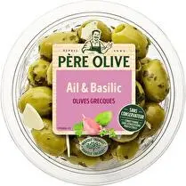 Père olive, Olives ail et basilic