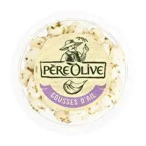 Père olive, Gousses d'ail barquette