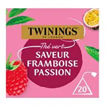 Twinings, Thé vert framboise passion 20 sachets
