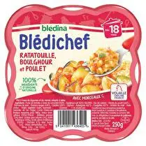 Blédina, Blédichef - Ratatouille boulghour & poulet dès 18mois