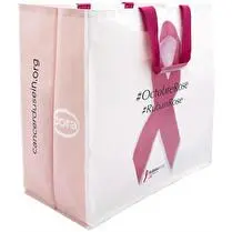 RUBAN ROSE, Cabas de course #Cancer du sein Tous Concernés !