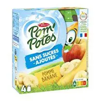 Materne, Pom'potes pomme banane sans sucres ajoutés 4x90g