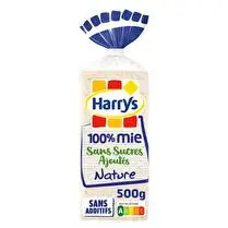 Harry's, 100% Mie sans sucres ajoutés nature