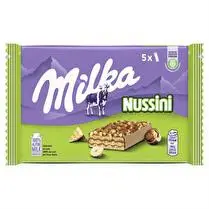 Milka, Barre chocolat nussini x 5