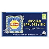 LIPTON Thé russian earl grey BIO 20 sachets mousseline