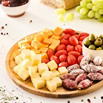 Fabriqué dans nos ateliers, Plateau apéro mimolette et gouda - 4 à 5 personnes