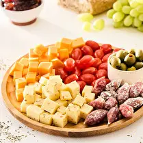 Fabriqué dans nos ateliers, Plateau apéro mimolette et gouda cumin Holland IGP - 4 à 5 personnes
