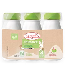 Babybio, Lait bio Croissance 3 de 10 mois à 3 ans