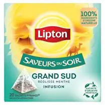 Lipton, Infusion  du soir grand sud (réglisse menthe)  x 20