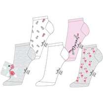 Influx, Socquette invisibles x 5 flamand rose, taille 37/41