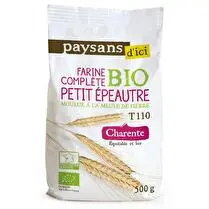 Paysans d'ici, Farine complète de petit épeautre T 110 Charente