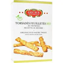 Eric Bur, Torsades feuilletés Bio au fromage recette au beurre - 100 g