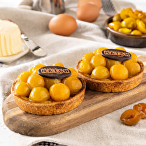Votre pâtissier propose, Tartelettes mirabelles crème pâtissière x 2